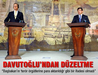 ZEBARI - Dışişleri Bakanı Davutoğlu'ndan düzeltme