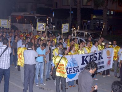 GÜLEK - Adana`da Kesk Üyelerinden Meşaleli Yürüyüş