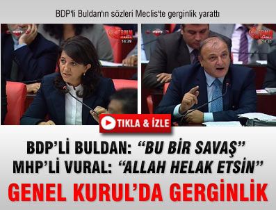 OKTAY VURAL - BDP'li Buldan'ın sözleri Meclis'te gerginlik yarattı