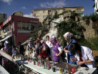 MUAMMER BALCı - Ebru Sanatı Bor Şelale Parkta Sergileniyor