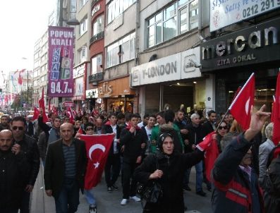 ÜLKÜCÜLÜK - Mhp’liler Hakkari`deki Saldırıyı Şişli`de Protesto Etti(özel)