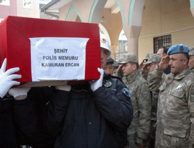 ZAFER COŞKUN - Polis Memuru Ercan`a Hazin Tören