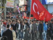 Kilis`te 5 Bin Kişi Pkk`ya Tepki Yürüyüşü Gerçekleştirdi
