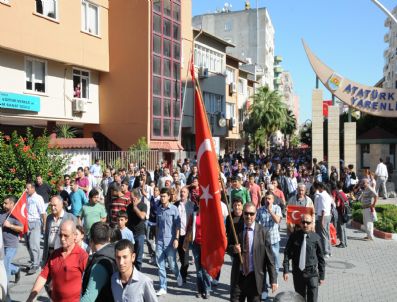 MUZAFFER ŞIMŞEK - Tarsus`ta 15 Bin Kişi Yürüyüş Yaparak Terörü Lanetledi