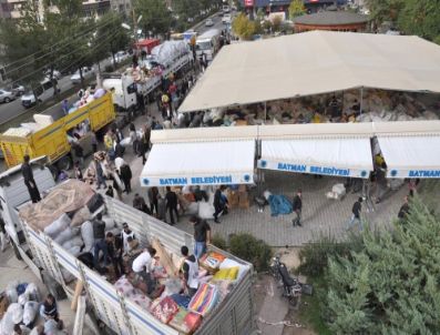 SERHAT TEMEL - Batman’dan 60. Yardım Aracı Van`a Yola Çıktı