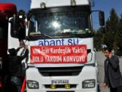 Bolu`dan Van`a 5 Tır Dolusu Su ve Erzak Gönderildi