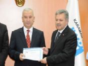 Karaman`da Somali`ye Yardım Yapan Hayırseverlere Teşekkür Belgesi