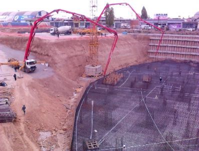 Mevlana Tıp Fakültesi Hastanesi Temeline İlk Harç Dualar Eşliğinde Döküldü