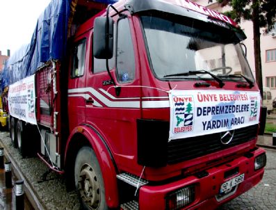 Ünye`den Van`a Yardım