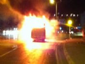 Halk Otobüsünde Yangın