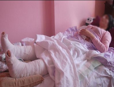 Koca dayağından kaçarken 5'inci kattan düştü