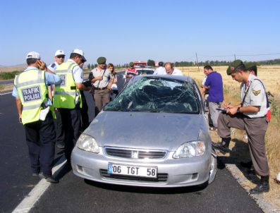 Sungurlu`da Trafik Kazası: 1 Yaralı