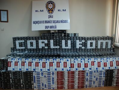 Çorlu Polisinden Kaçak Sigara Operasyonu
