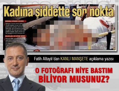 FATİH ALTAYLI - Fatih Altaylı'dan o fotoğraf için açıklama yazısı