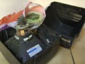 Televizyonun içinden esrar çıktı