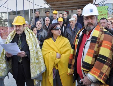 Gazdaş Önünde Battaniyeli Doğalgaz Eylemi