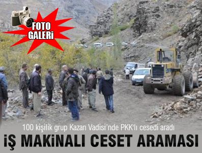 İş makinalı ceset araması