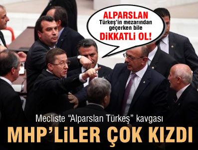 Mecliste Türkeş kavgası