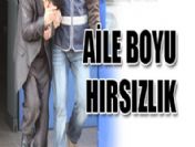 Aile boyu hırsızlık güvenlik kamerasında