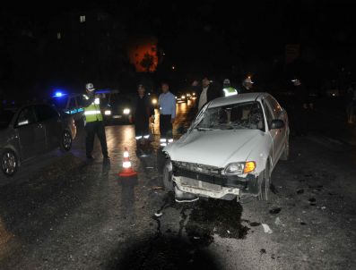 Soma`da Trafik Kazası: 1 Yaralı