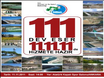 DEVLET METEOROLOJI GENEL MÜDÜRLÜĞÜ - 8 Milyarlık 111 Tesisin Açılışı Yarın Yapılıyor