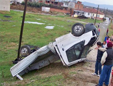 Manisa`da Trafik Kazası: 1 Yaralı