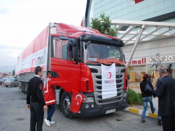 İHSAN SU - Yardım Tır`ı İskenderun`dan Van`a Doğru Yola Çıktı