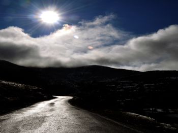 ZIGANA - Gümüşhane`de Kar ve Güneş Manzarası