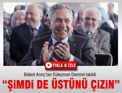HALITPAŞA - Bülent Arınç'tan Süleyman Demirel taklidi