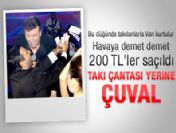Damat Akanay Mırız, 200 TL'lik banknotları havaya şaçtı
