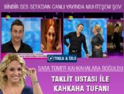 Binbir ses Sefa'dan canlı yayında muhteşem şov