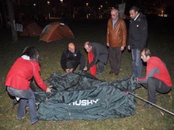 TÜRKIYE DAĞCıLıK FEDERASYONU - Dağcılar Merinos’ta Kampa Girdi