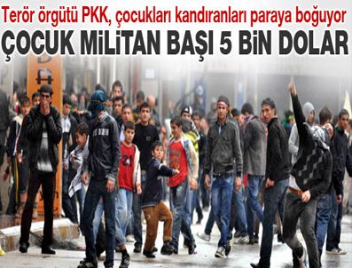 Çocuk kandıran PKK'lı bayram ediyor!