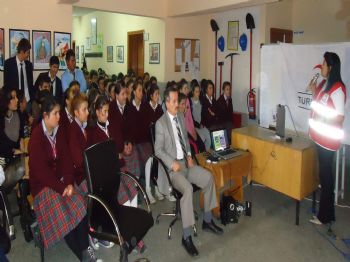 SIVRILER - Kızılay`dan Lise Öğrencilerine Sunum