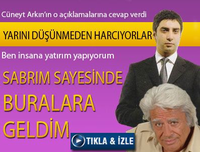 CÜNEYT ARKIN - 'Yarını düşünmeden harcıyorlar'