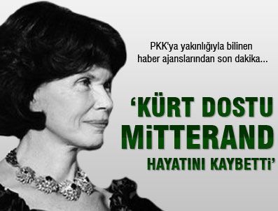 CHAVEZ - Danielle Mitterrand hayatını kaybetti