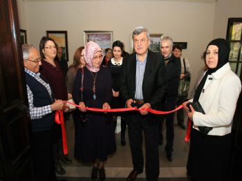 ÖZLEM YILMAZ - Başkan Karaosmanoğlu, Karma Resim Sergisinin Açılışını Yaptı