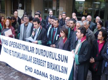 Çhd Adana Şubesi`nden Kck Operasyonuna Tepki