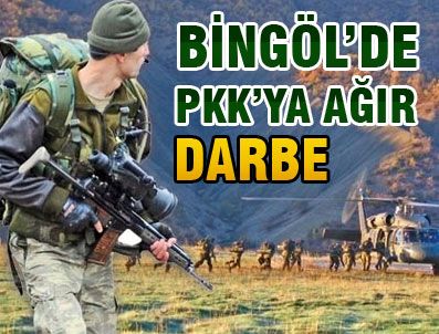 Bingöl'de PKK'ya ağır darbe