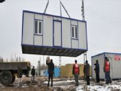 Van'da öğretmenler için 90 konteyner kuruldu