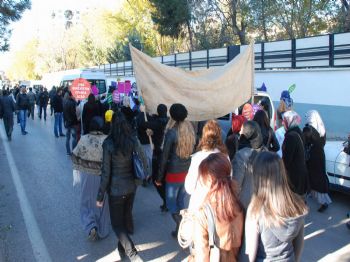 Diyarbakırlı Kadınlar `şiddet`e Karşı Yürüdü