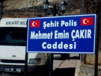 Şehit Polisin Adı Caddeye Verildi