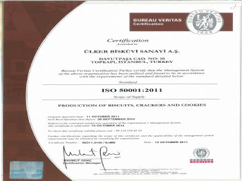 Ülker, İso 50001 Enerji Yönetim Sertifikası İle Karbon Ayak İzini Daha İyi Yönetecek