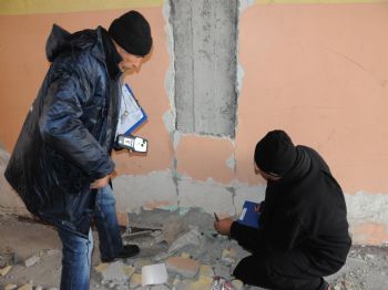 Şehir Merkezinde Hasar Tespit Çalışmalarına Başlandı