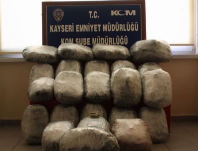 Kayseri`de 58 Kilo Esrar Ele Geçirildi