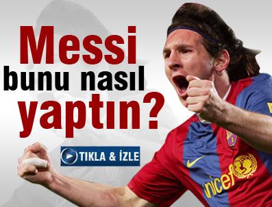 DAVİD VİLLA - Messi'den akıl dolu pas