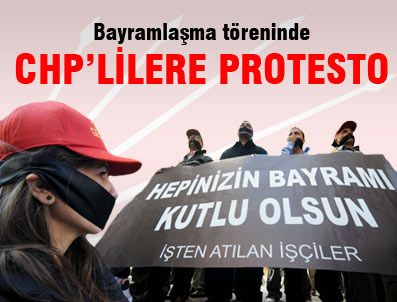 AYTUĞ ATICI - işten atılan işçiler eylem yaptı