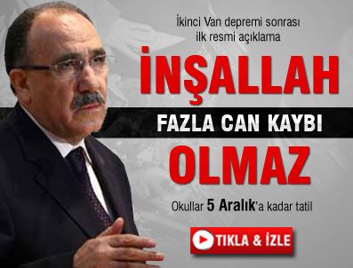 İkinci Van depremi sonrası ilk resmi açıklama