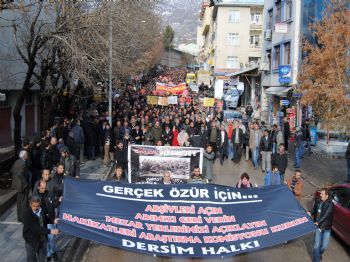 KENAN ÇETIN - Tunceli'de 3 Bin Kişi Dersim Olaylarının Aydınlatılması İçin Yürüdü