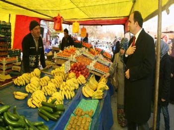 ŞEYH ŞAMIL - Başkan Altay Semt Pazarlarında